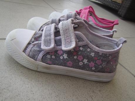 Fialkové bezva plátěnky - tenisky 30/31, padini, 31