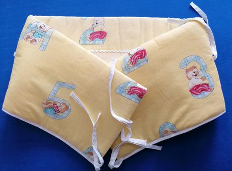 Bavlněný set do postýlky s medvídky, šířka (cm): 60,délka (cm): 120