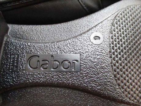 Dámské kožené polobotky černé gabor 39, gabor,39