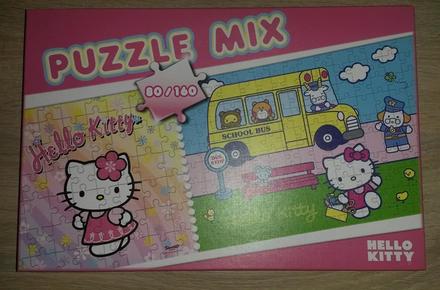 Puzzle hello kitty 80 a 160 dílků, 