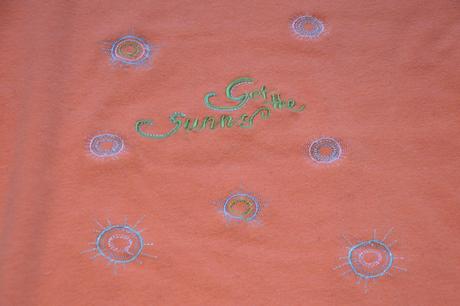 Oranžové sluníčkové triko dl. rukáv, 128