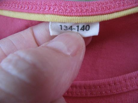 Sytě růžové bavlněné tričko, 140