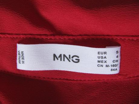 Společenská vínově červená halenka mng, s