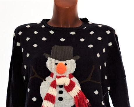 Unisex svetr se sněhulákem - vel.xl-xxl, xl