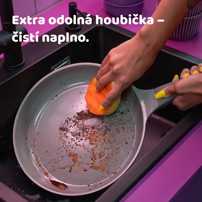 Vileda houbička PUNCH Orange