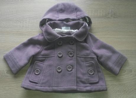 Fialový kabátek baby boutique vel. 74, 74