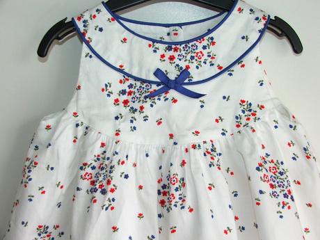 P207 bílé šaty s květy vel. 80, debenhams,80