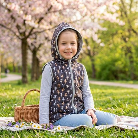 Akce softshellová vesta s kapucí, 110