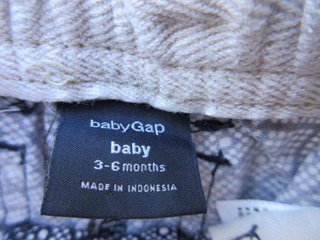 Bavlněné kraťasy zn. baby gap, gap,68