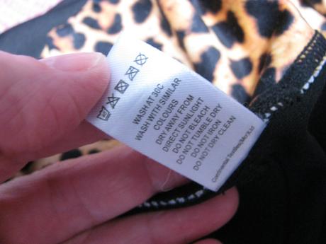 Černé elastické legíny, s tygrovým vzorem yogi, south,38