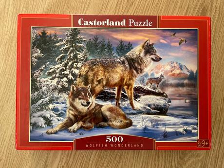 Puzzle vlci v zimě, 