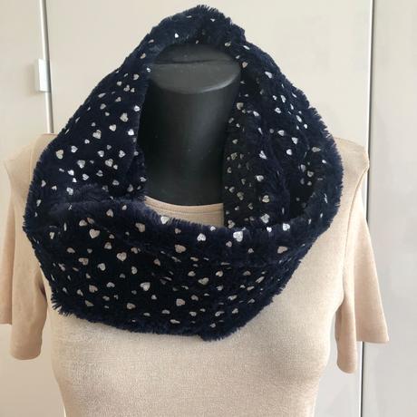 Teply sal tame modry se srdicky topolino, topolino