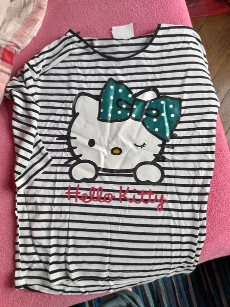 Tričko pruhované 140 hello kitty, hello kitty,140