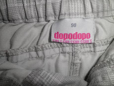 Plátěné, pevné kalhoty, dopodopo,98