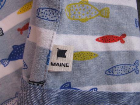 Letní bavlněné kraťasy s laclem s rybičkami, 74