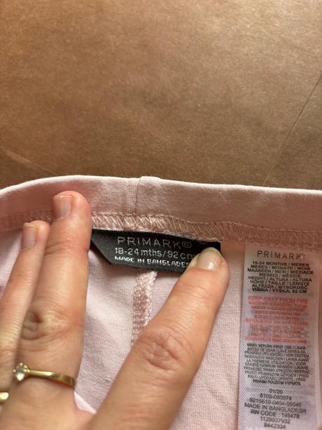 Legíny světle růžové - v.18/24 měs, primark,92