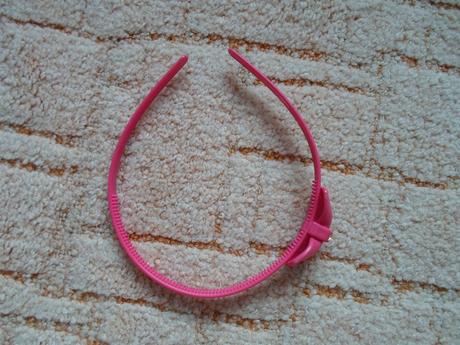 Dívčí růžová čelenka,