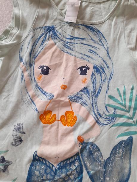 Tričko s mořskou pannou palomino, palomino,134