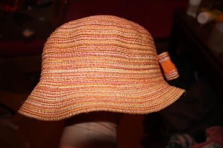 Dívčí slaměný klobouk obvod 47 cm, 86