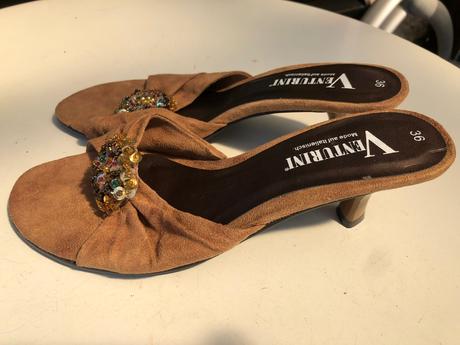 Pantofle hnede 36 venturini, 36