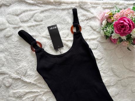 Dívčí černé strečové šaty - v.34, xs