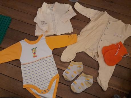 Mix věcí na holčičku,kabátek,overal,body,rukavičky, 68–80
