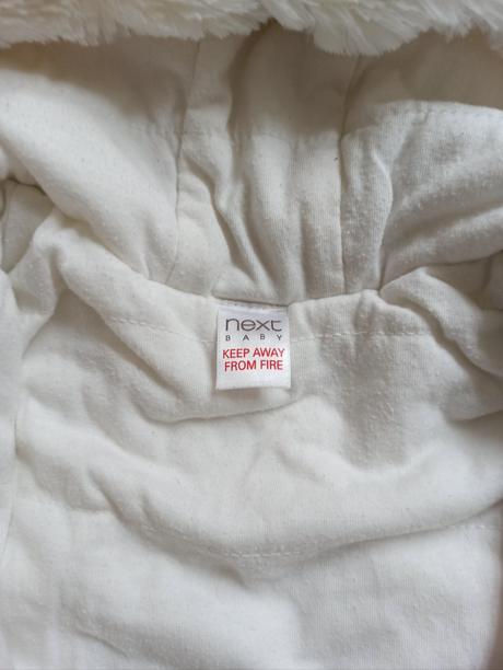 Plyšový overal vel. 68 (3-6 měs), next,68