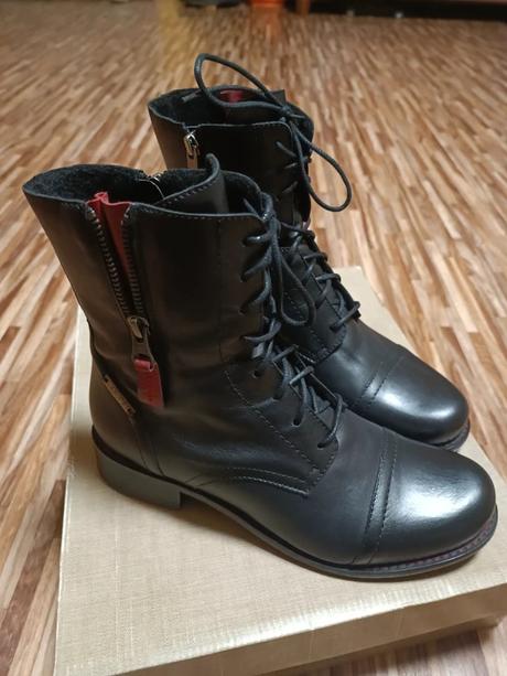 Kožené kotníkové boty kozačky, lasocki,38