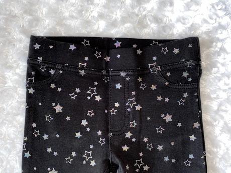 Černé bavlněné kalhoty h&m, h&m,110