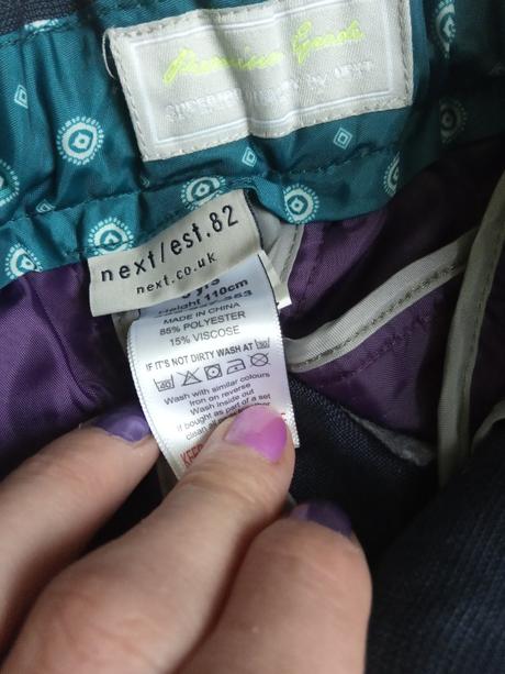 Kalhoty 4-5let, next,110