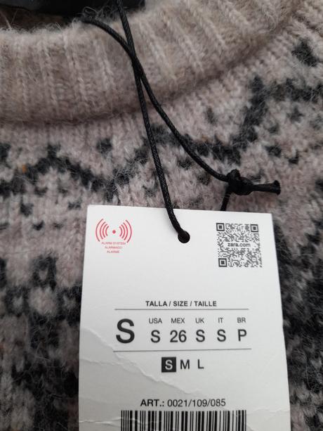 Svetr s krátkým rukávem zara - vel. s, zara,s