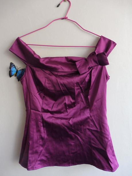 Fialový top, camaieu,l