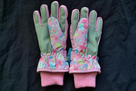 Dívčí rukavice nepromokavé v.116-128, 116 / 122 / 128