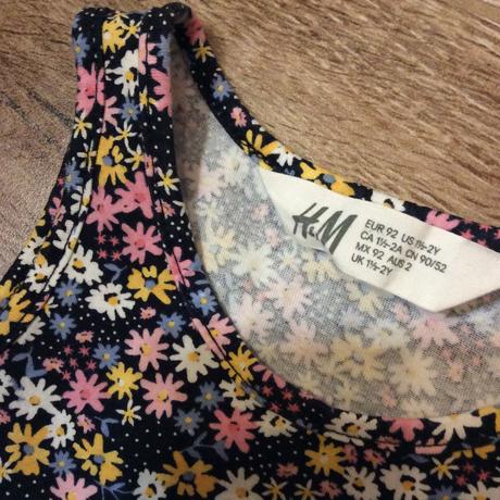 Bavlněné květinkové šaty h&m, h&m,92