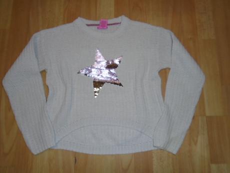 Svetr kroptop otáčecí flitry hvězda 11/12l, new yorker,152