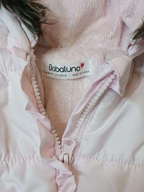 Kojenecká dívčí zimní kombinéza babaluno,vel.62/68, babaluno,62