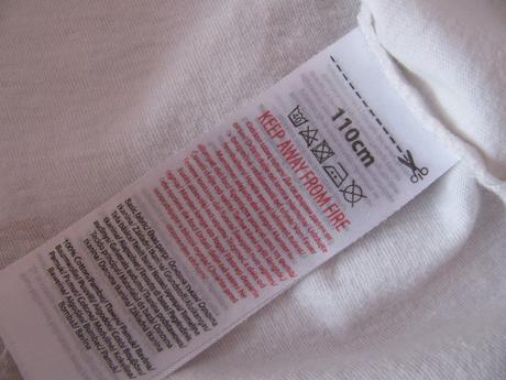 Bílé bavlněné tričko s puntíky, 110