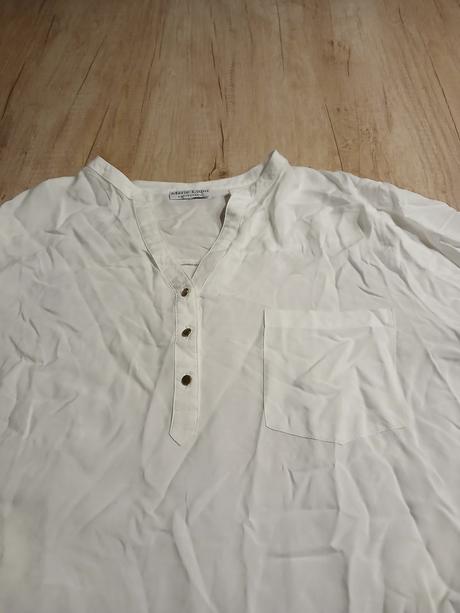 Průsvitná bílá halenka vel. asi xl, xl