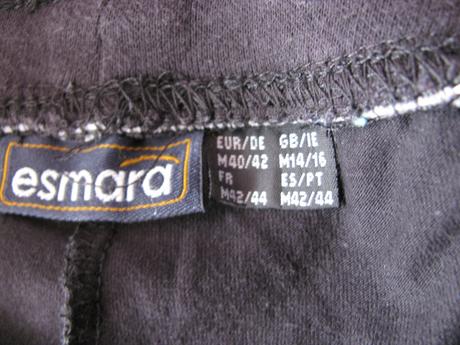 Bavlněné pružné černé šortky,teplákovina, esmara,m