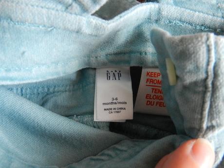 Šatičky manžestrové s laclem, gap,68