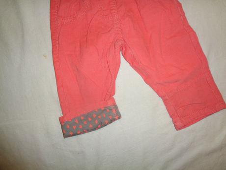 Krásné meruňkové manžestráky s vysokým pasem, lupilu,62