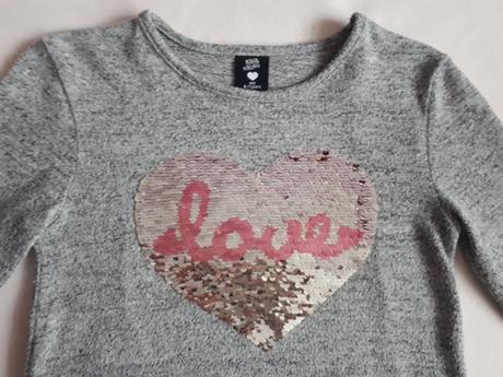 Dětský svetřík s měnícím obrázkem srdce, vel.122, kiki&koko,122