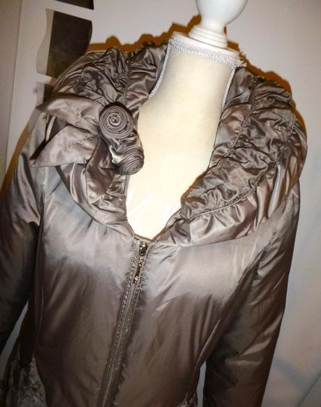 Luxusně originálně-elegantní bundo-kabát-vel.m-l, m