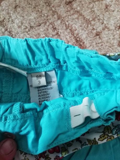 Krásné tyrkysové pláťáky nové -86-92, 86