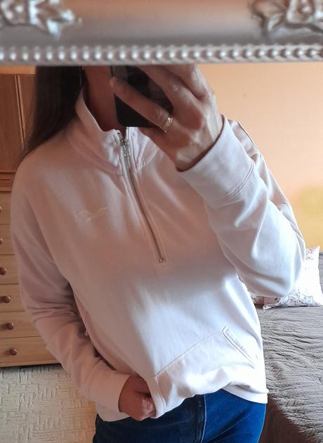 Hollister sv. růžová mikina se stojáčkem, hollister,l