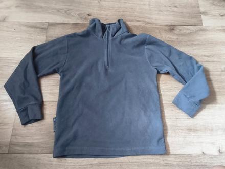 Šedá fleecová mikina, 122