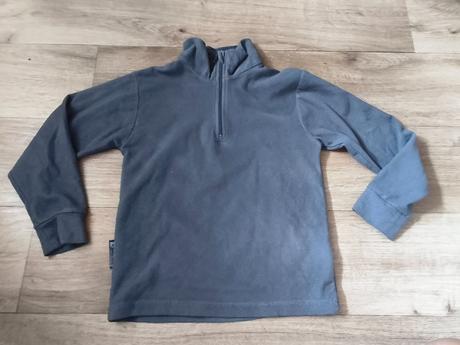 Šedá fleecová mikina, 122