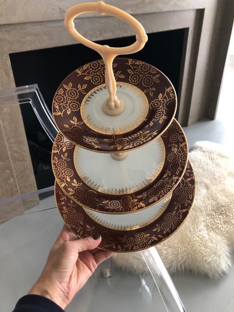 3patrový etažér na cukroví,zákusky,dekorace, 