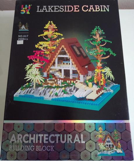 Stavebnice s chatkou u jezera, 2688 dílků, 