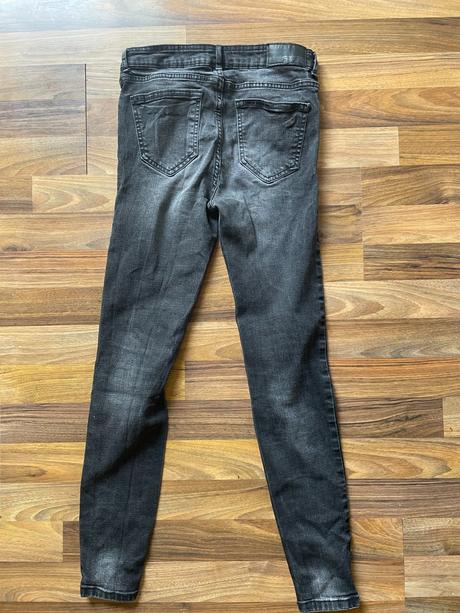 Děrované džíny na knoflíky, vel, neuvedena cca xs,, xs